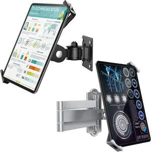 AboveTEK Universal 7-11 Inch Tablet Wall Mount, Anti-Theft Locking Security System, Adjustable 360 Rotation, Easy Mounting and Installation, Compatible with iPad, iPad Pro