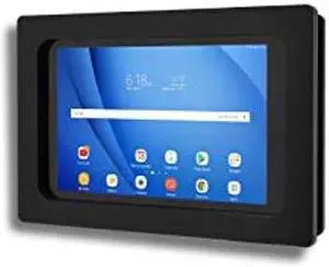 TABcare Anti-Theft Acrylic VESA Enclosure for Galaxy TAB A 8.4" 2020 Tablet with Free Wall Mount Kit & 90-Degree Angle USB C Cable (TAB A 8.4 2020 SM-T307, Black)
