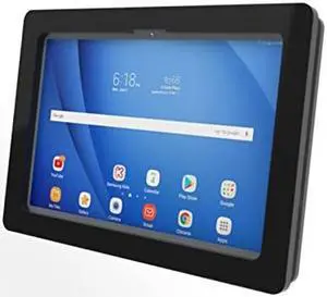 TABcare Anti-Theft Acrylic VESA Enclosure for Galaxy TAB A8 10.5" with Free Wall Mount Kit & 90-Degree Angle USB C Charge Cable (TAB A8 10.5, Black)