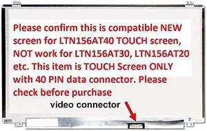 Ltn156at40 Replacement LAPTOP LCD Screen 15.6" WXGA HD LED DIODE (Substitute Only. Not a ) (TOUCH) for Dell Inspiron 15-5559