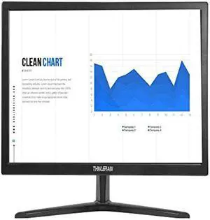 Thinlerain PC Monitor 17-inch 4:3 LED Backlit Monitor 1280 X 1024, 60 Hz Refresh Rate, 5Ms Response Time, VESA Mountable, VGA, HDMI, TN Panel, Built-in Speakers