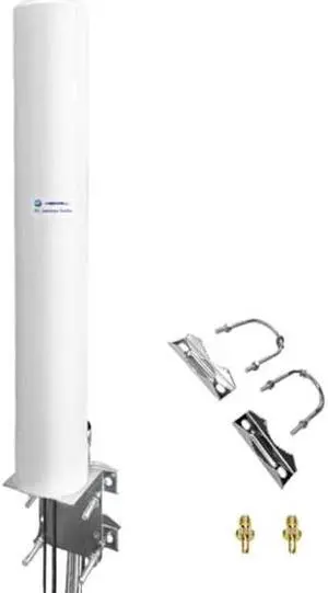 MASWELL Cellular Antenna 5G LTE MIMO 2X2 Antenna TS9 4G 3G and GSM Screw Mount Medium Gain Cylinder Antenna 700-6000MHz 4G Main and AUX