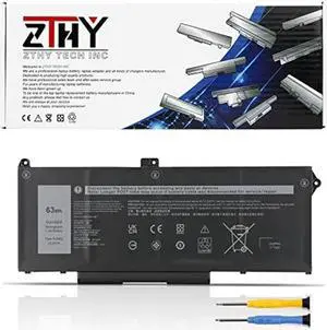 ZTHY 63Wh RJ40G Laptop Battery Replacement for Dell Latitude 14 5420 Latitude 15 5520 Precision 15 3560 Series P137G P137G001 P104F P104F001 P104F002 075X16 01K2CF WY9DX 0WK3F1 0M3KCN 005R42 15.2V