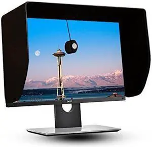 iLooker-25P 25&24 inch Thick Frame LCD LED Video Monitor Hood Sunshade Sunhood for Dell HP Viewsonic Philips Samsung LG EIZO NEC ASUS ACER BENQ AOC Lenovo iMac Fits Monitor Frame Width 565-580mm