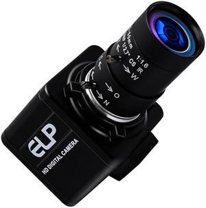 1080P USB Camera with Microphone Manual Zoom 5-50mm Webcam Variable Focus PC Camera H.264 Mini UVC USB2.0 USB with Camera for Computer Audio Video Close-up Camera Zoomable Web Camera