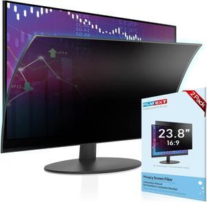 FILMEXT [2 Pack 23.8 inch Computer Privacy Screen Filter, Removable Computer Privacy Shield 23.8" for 16:9 All-in-One Desktop/Frameless Monitor,Computer Bubble Free Anti-Spy Blue Light Filter