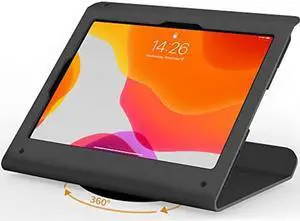 Beelta iPad POS Stand - Heavy Duty Steel Kiosk Stand with 360deg Swivel Base, Anti-Theft Design for iPad 10th, Pro 11" 1 2 3 4, Air 4 5
