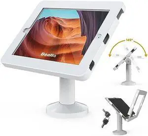Beelta Tablet Kiosk Security Stand for 10.2 iPad 7 8 9 All Metal Key Lock 10.2 iPad Stand, BSC201T
