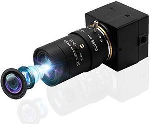 SVPRO USB Web Camera 1080P Full HD Webcam with Zoom Lens, 5-50mm Telephoto Webcam Manual Focus with Sony IMX323 Sensor, H.264 0.01lux Low Light Camera for Industrial Machine Vision,UVC Free Drive
