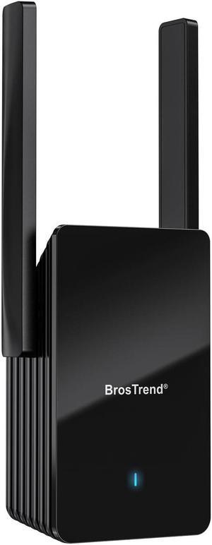 BrosTrend AX3000 WiFi 6 Range Extender Booster with Gigabit Port, WiFi Booster Repeater, Dual Band Repetidor WiFi 6, WiFi 6 Extender Signal Booster for Home Up to 2200 sq.ft. & 45 Devices, Easy Setup