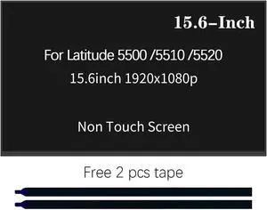 LCD Screen Replacement for Dell Latitude 5500 5501 5510 5520, FHD 1920X1080P 30Pin Non-Touch IPS LED Display