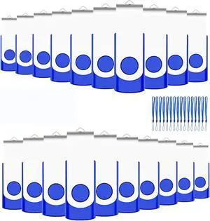 2GB Bulk Flash Drives 50 Pack EASTBULL USB 2.0 Metal Flash Drives Bulk Swivel USB Drives Bulk Thumb Drives Pack (2GB)