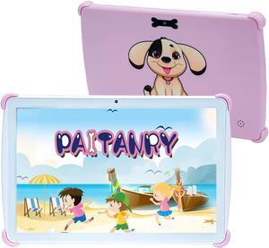 paitanry Kids Tablet - 10 Inch Android 13 Kids Tablet, 4GB RAM 64GB ROM, IPS HD 1280x800 Toddler Tablet,WiFi 6, 2.0MP + 5.0 MP, GMS, Parental Control Mode, Kids Content & Eye Protection(Pink)