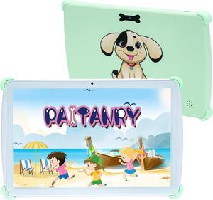 paitanry Kids Tablet - 10 Inch Android 13 Kids Tablet, 4GB RAM 64GB ROM, IPS HD 1280x800 Toddler Tablet,WiFi 6, 2.0MP + 5.0 MP, GMS, Parental Control Mode, Kids Content & Eye Protection(Green)