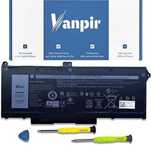 VANPIR RJ40G 63Wh Laptop Battery Replacement for Dell Latitude 5420 5520 Precision 3560 Series Notebook WY9DX 01K2CF 075X16 0WK3F1 0M3KCN 15.2V 3941mA