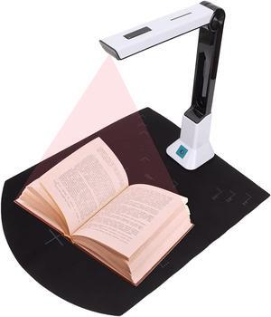 Professional Document Scanner, 8 Million Pixels HD Book&Document Camera Scanner with Automatic Correction, A4 Auto Focusing Foldable Portable USB Document Camera, Smart OCR for Windows