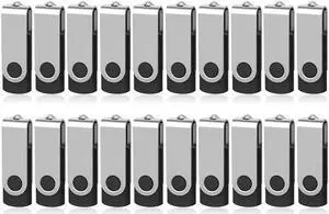 AreTop USB 256MB Bulk Flash Drives 50 Pack, USB2.0 Swivel Thumb Drives 50 Pack Flash Drives 256MB Memory Stick Jump Drive USB 50 Pack Pendrive (50 Pack 256MB)