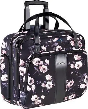 KROSER Premium Rolling Briefcase for 15.6 Inch Laptops - Water-Repellent Overnight Computer Bag with RFID Pockets for Travel/Business