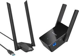 BrosTrend AX1500 WiFi 6 Universal WiFi to Ethernet Adapter and BrosTrend AX1800 USB WiFi 6 Linux Compatible WiFi Adapter