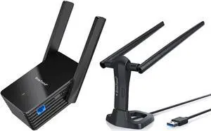BrosTrend AX1500 WiFi 6 Universal WiFi to Ethernet Adapter and BrosTrend Linux WiFi Adapter Bundle