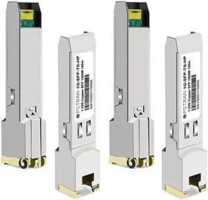 OPSTRAN 1000BASE-T SFP to RJ-45 Copper Transceiver Module for HPE Aruba J8177D J8177DCM JL747A Procurve J8177C J8177B J8177A 100m Cat5e/6 4 Pack