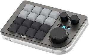 KEEBMONKEY Megalodon Triple Knob Macro Pad Programmable Designer Mini Keyboard 16 Keys (Grey)