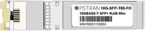 OPSTRAN 10GBASE-T SFP+ to RJ45 Copper Transceiver Module Compatible for Fortinet FN-TRAN-SFP+GC FS-TRAN-SFP+GC 10G SFP+ 80m Cat6a/7