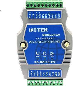 UTEK UT-509 External-Powered RS-485/422 Repeater Rail-Mounted PhotoElectric Isolation
