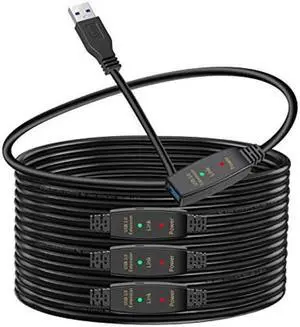 LDKCOK Active USB 3.0 Extension Cable 75ft- Male to Female Extender Cord, USB Extension Cable for USB Flash Drive, Card Reader, Hard Drive, Keyboard, Playstation, Xbox, VR, Printer, Camera, Laptop