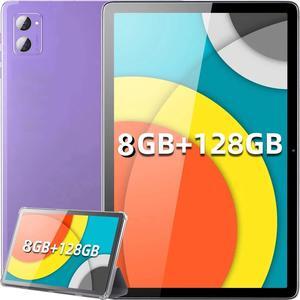 JXCNSNW Android Tablet 10.1" inch, 4G LTE Dual SIM, 16GB RAM,256GB Storage,Supports Extend 1TB, IPS Touchscreen,Dual Camera, WiFi/WLAN/Bluetooth/GPS,TYD-109 (Purple, 128 GB)