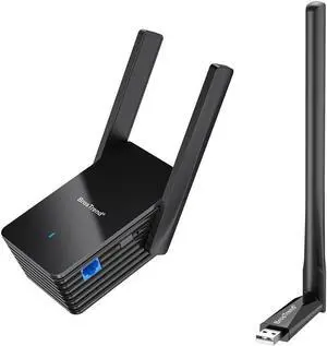 BrosTrend WiFi 6 AX3000 WiFi to Ethernet Adapter with RJ45 Gigabit Port + BrosTrend 650Mbps Linux Compatible WiFi Adapter Supports Kali Linux Bundle