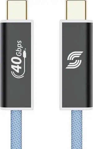 STORHM USB4 AOC - 40Gbps High-Speed Active Optical Cable, Up to 240w Charging, USB-C to USB-C, Compatible with Thunderbolt 3 Devices, Perfect for Gaming, Workstations & Home Entertainment (144W 6ft)