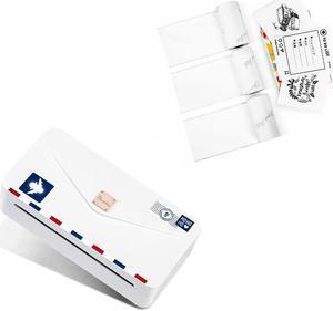 Phomemo M04AS Mini Printer with 53mm White Adhesive Paper Bundle