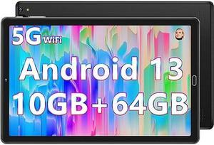 2024 Newest Tablet 10-inch 10GB RAM 64GB ROM 1TB TF, Android 13, WiFi 5G/2.4G, Bluetooth 5.0, Google GMS, Widget, Split-Screen Function, AGPS, OTG, Type-C, 3.5mm AUX, 6000mAh, 8+5MP, Black 2024 Newest Tablet 10-inch 10GB RAM 64GB ROM 1TB TF, Android 13, WiFi 5G/2.4G, Bluetooth 5.0, Google GMS, Widget, Split-Screen Function, AGPS, OTG, Type-C, 3.5mm AUX, 6000mAh, 8+5MP, Black