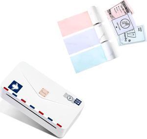 Phomemo M04AS Printer with 53mm Color Adhesive Paper Bundle