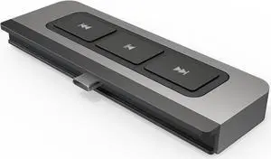 HyperDrive 6-in-1 USB C Hub for iPad with Media Controls, HDMI, USB-C 60W Power Delivery, USB-A Ports, MicroSD/SD Card Reader, 3.5mm Audio Jack
