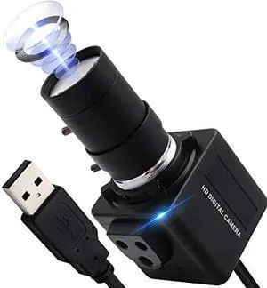 ALPCAM USB Camera 4K Ultra HD Webcam with 5-50mm Varifocal Lens USB Camera High Resolution 3840P Optical Web Camera,Manual Zoom Conference Webcam Support OPENCV on Mac/Window/Linux