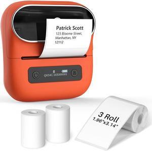 Phomemo M220 Label Printer, Portable Barcode Printer, 3.14 Inch Bluetooth Thermal Label Maker for Barcodes, Name, Address, Labeling, with 1 Roll 1.57"x1.18" and 3 Rolls 1.96" x 3.14" Label Tapes