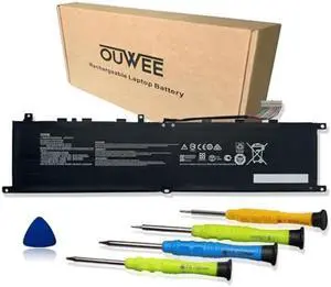 OUWEE BTY-M57 Laptop Battery Compatible with MSI GP66 GP76 Leopard 10UE 10UG 10UH 11UE 11UG 11UH MSI Vector GP66 GP76 12UE 12UG 12UGS 12UH Series 64Wh 15.2V 4280mAh 4-Cell