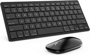Bluetooth Keyboard and Mouse for Mac, OMOTON Ultra-Slim Mac Keyboard and Mouse Combo, Wireless Keyboard and Mouse for Mac, MacBook Pro/Air, iMac, Mac Mini, Laptop and PC (Black)
