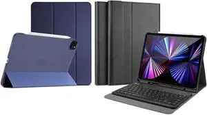 ProCase iPad Pro 11 Case 2021/2020/2018 Smart Cover Bundle with Keyboard Case for iPad Pro 11 Inch 3rd/2nd/1st Gen