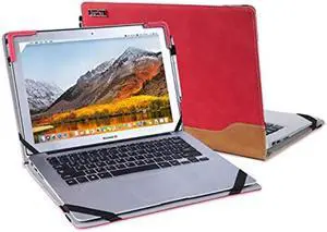 Berfea Case Cover Compatible with Dell Inspiron 15 5593 5591 5584 5582 3502 3505 15.6 Inch Laptops Notebook Protective Case Sleeve,with Cooling Bracket(Red)