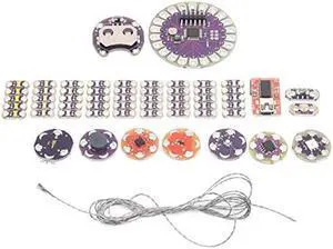 Lilypad Kit Wearable Electronic LED and Sensor Kit Temperature Sensor with Cable,Electronic Components