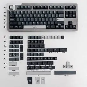 Apollo Keycaps 172 Keys Double Shot Keycaps Cherry Profile Custom Keyboard Keycaps Set Fit for Mechanical Keyboard Cherry Mx Switches