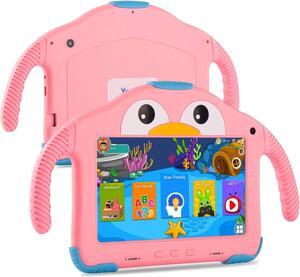 Tablet for Toddlers Tablet Android Kids Tablet with WiFi Dual Camera 32GB Storage 1024 x 600 Screen Parental Control Google Playstore YouTube Netflix for Boys Girls Android 10