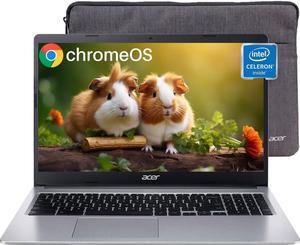 acer Chromebook 315 15.6 HD Laptop | Intel Celeron N4020 with 4GB LPDDR4 | 4GB RAM | 64GB SSD | Intel UHD Graphics 600 | Chrome OS | Bundle with 64GB USB Flash Drive