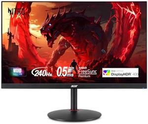 Acer 27" WQHD 240Hz 0.5ms AMD FreeSync Premium IPS Gaming Monitor (XV272U)