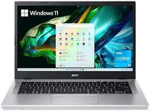 Acer Aspire 3 A314-36P-35UU Slim Laptop | 14.0" Full HD IPS Display | Intel Core i3-N305 Processor | Intel UHD Graphics | 8GB LPDDR5 | 128GB NVMe SSD | Wi-Fi 6 | Windows 11 Home in S Mode,Silver
