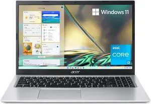 2023 Newest Acer Aspire 3 Laptop, 15.6" FHD Display, Intel Core i3-1115G4 (up to 4.1 GHz, Beats Ryzen 3 3250U), 4GB RAM, 128GB SSD, Intel UHD Graphics, Ultra-portable, Wifi, Windows 11 Home in S Mode