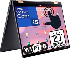 acer Chromebook Spin 714 14" Touchscreen FHD+ 2-in-1 Laptop, 13th Gen Intel 10-Core i5-1335U (Beat i7-1270P), 8GB LPDDR4X RAM, 128GB PCIe SSD, WiFi 6, Bluetooth 5.2, Backlit Keyboard, Chrome OS